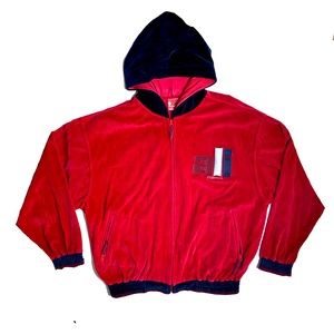 Muhammad Ali Red Velour Track Jacket